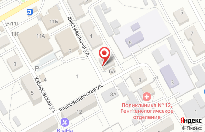 Парикмахерская Ёжик в Индустриальном районе на карте