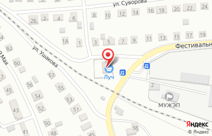 Продуктовый магазин Луч, продуктовый магазин на Фестивальной улице на карте