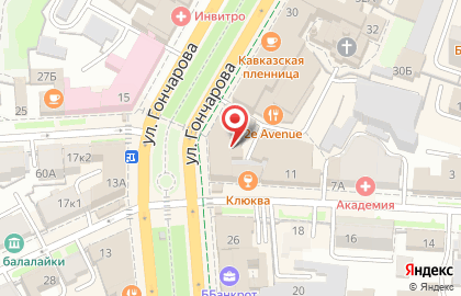 ТУЗ на улице Гончарова на карте