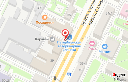 Банкомат Банк Санкт-Петербург на проспекте Стачек, 39 на карте