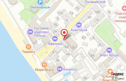 Продуктовый магазин в Сочи на карте