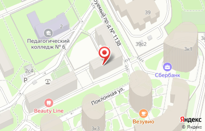 Школа №67 с дошкольным отделением на Поклонной улице на карте