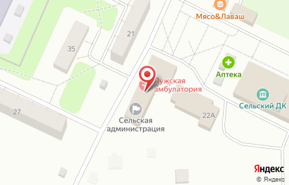 Лужская Нива на карте