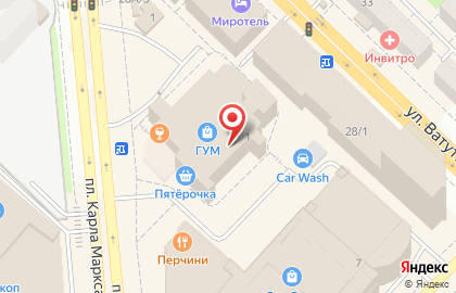 Арт-Хаммер на площади Карла Маркса на карте
