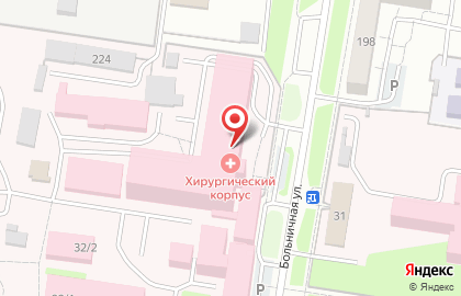 Больница Благовещенская городская клиническая больница на Больничной улице на карте