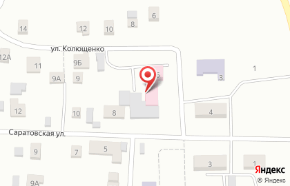 Городская больница №1 на Саратовской улице на карте