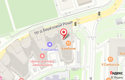 Московский инвестиционный банк Далена Банк в проезде Берёзовой Рощи на карте