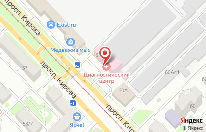 Санаторий Чайка на проспекте Кирова на карте