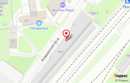 ОАО Банкомат, АКБ Московский Областной Банк в Анадырском проезде на карте