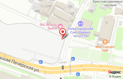 Супермаркет Пятёрочка на Большой Печерской улице на карте