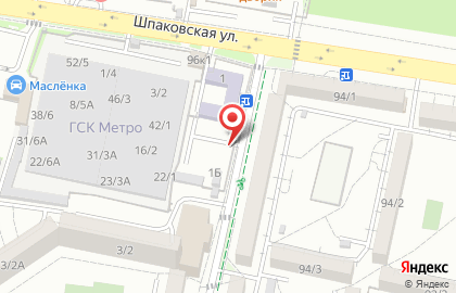Автостоянка на проспекте Ворошилова, 1 к1 на карте