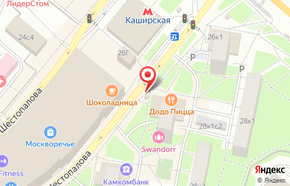 Киоск печатной продукции Инвест-групп в Москворечье-Сабурово на карте