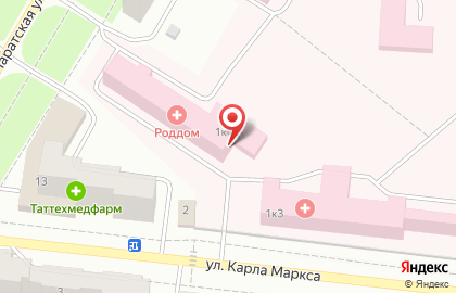 Женская консультация Зеленодольский родильный дом на улице Гоголя на карте