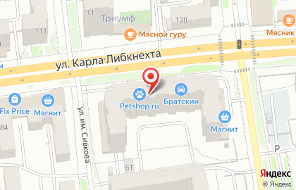 Магазин товаров для животных Petshop.ru на карте