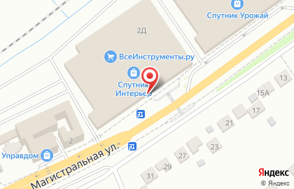 Сток-центр Абсолют на Магистралиной улице на карте