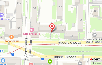 Магазин белорусского и российского трикотажа на проспекте Кирова на карте