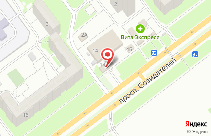 Фирменный магазин Ермолино на проспекте Созидателей на карте