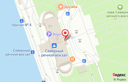 Московский Северный речной вокзал на карте