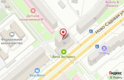 Родниковый источник на Ново-Садовой улице на карте