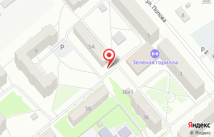 Магазин разливных напитков Крюгер на улице Попова на карте