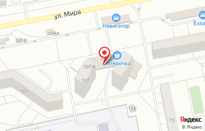 Банкомат Поволжский банк Сбербанка России на улице Мира, 107а на карте