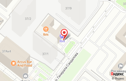 Ресторан & бар Ibis Kitchen на Ленинградском проспекте на карте