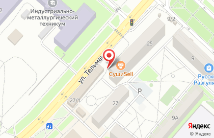 Крона на улице Тельмана на карте