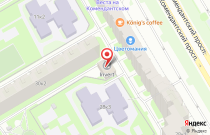 Автошкола АвтоКлюч на Комендантском проспекте на карте