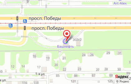 Автомойка на проспекте Победы на карте