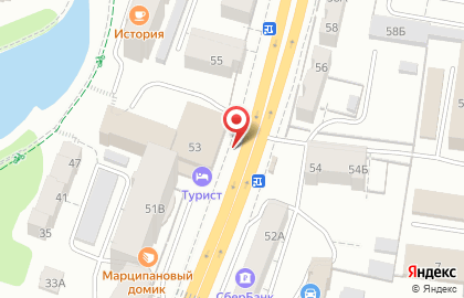 Ресторан Турист в Калининграде на карте