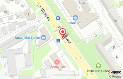 Магазин по продаже аккумуляторов на улице Шухова на карте