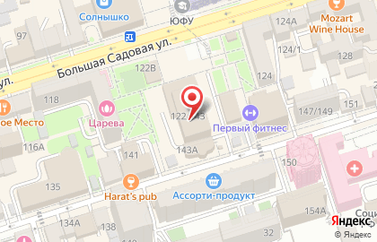 ОАО Банкомат, Банк Петрокоммерц на Большой Садовой улице на карте