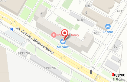 Супермаркет Магнит в Москве на карте