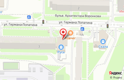 Торговый дом Русь на улице Германа Лопатина на карте