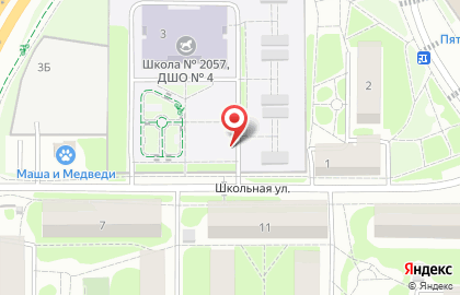 # 2 на Школьной улице на карте