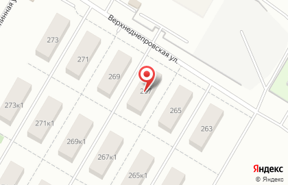 Городская поликлиника №6 на Верхнеднепровской улице на карте