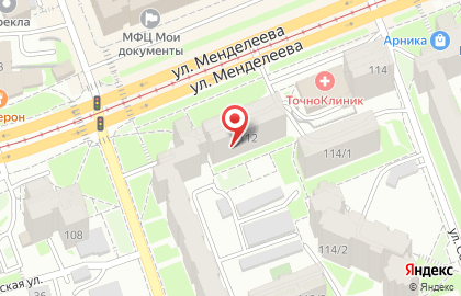 Медицинская лаборатория Ситилаб на улице Менделеева на карте