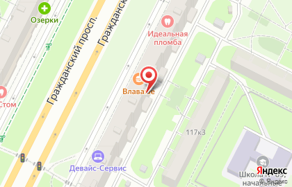 Норман на Гражданском проспекте на карте