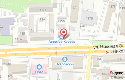 Магазин эротических товаров Интим на улице Николая Островского на карте