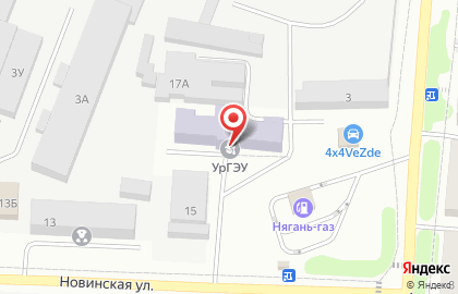 Уральский государственный экономический университет в Екатеринбурге на карте