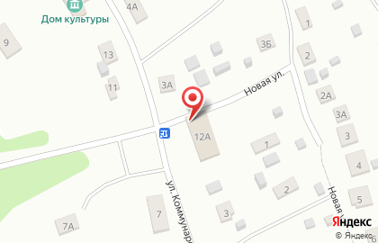 Продуктовый магазин на улице Коммунаров на карте