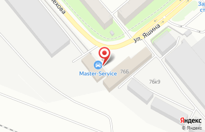 Автотехцентр Master Service на улице Чехова на карте