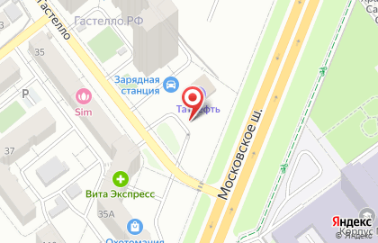 АЗС Башнефть на улице Гастелло на карте