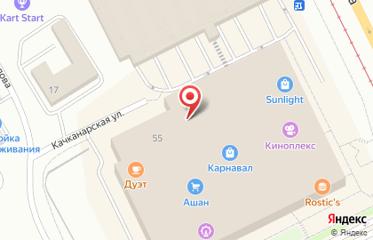Магазин детских товаров kari KIDS в Верх-Исетском районе на карте