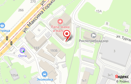 Торговая компания Проконсим на улице Максима Горького на карте