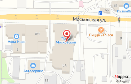 Микрокредитная компания ФастФинанс на Московской улице на карте