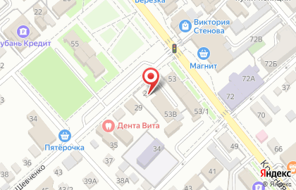 Добродея на улице Шевченко на карте