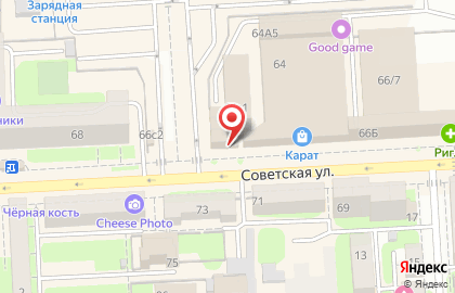 Магазин музыкальных инструментов Yamaha на Советской улице на карте
