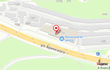 Приволжский филиал Банкомат, Росбанк на улице Бринского на карте