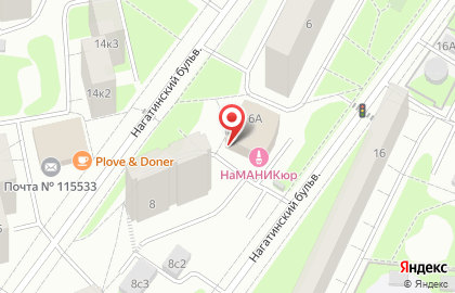 Магазин одежды и хозтоваров на Нагатинском бульваре на карте